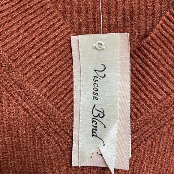 Philosophy Viscose Blend Women’s V Neck Sweater Canyon Clay Size XS/TP - Picture 4 of 5